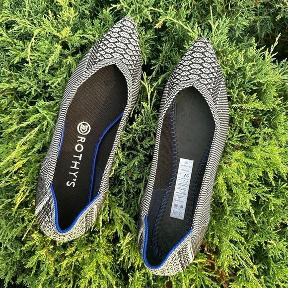 Rothy's The Point Lapis Python Snake Print‎ Women’s Flats Size 9 Shoes - Picture 9 of 17